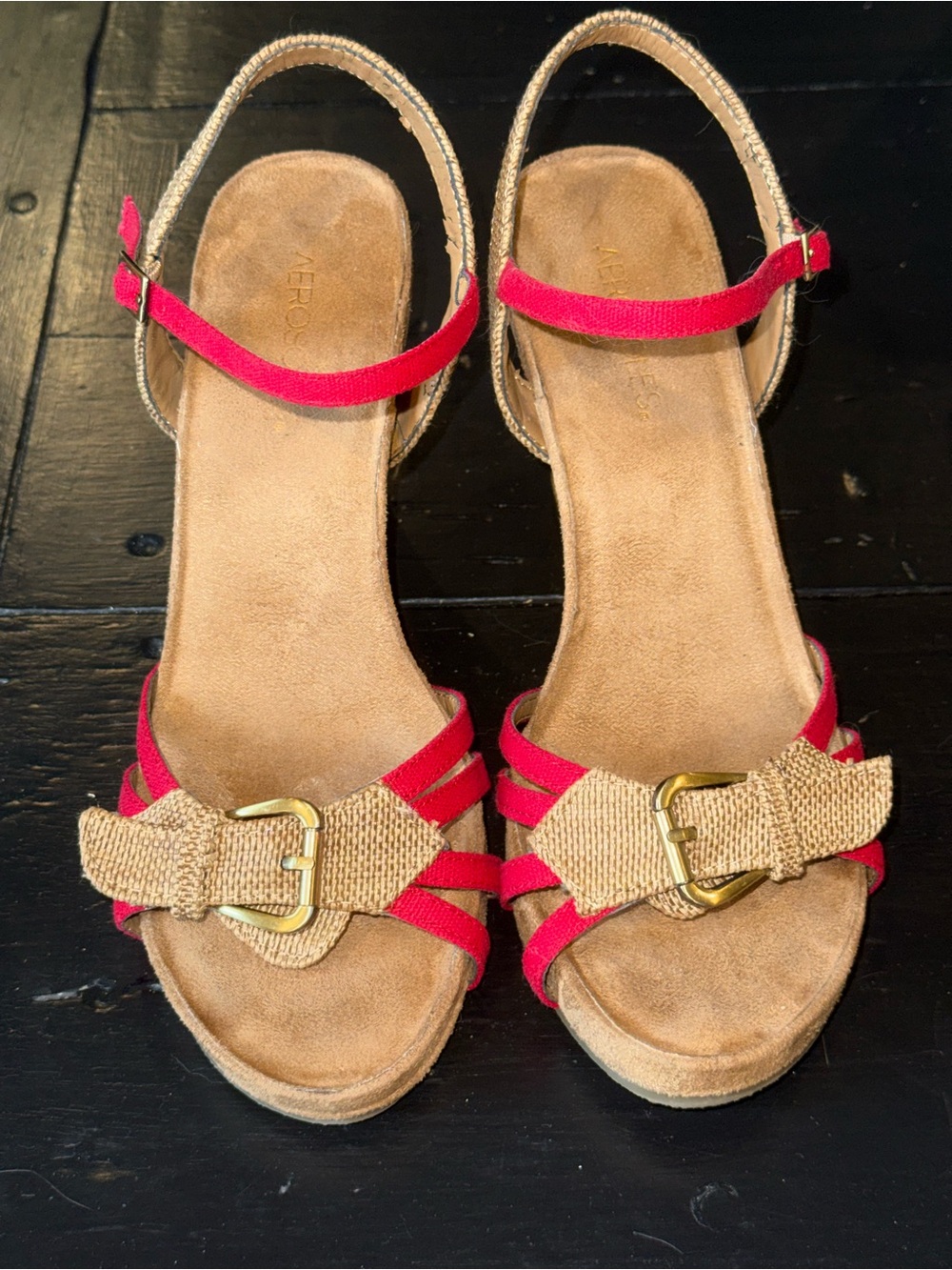 AEROSOLES Plush Around Wedge Sandals